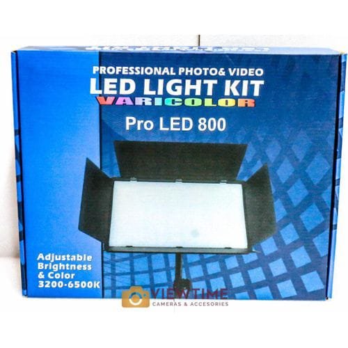 VARICOLOR Pro LED 800 Professional Photo & Video Light Kit 💡 Adjustable Brightness + Color | 3200K-6500K | Barn Doors Included